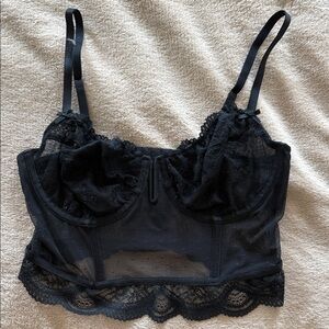 Auden Black Lace Underwire Bralette